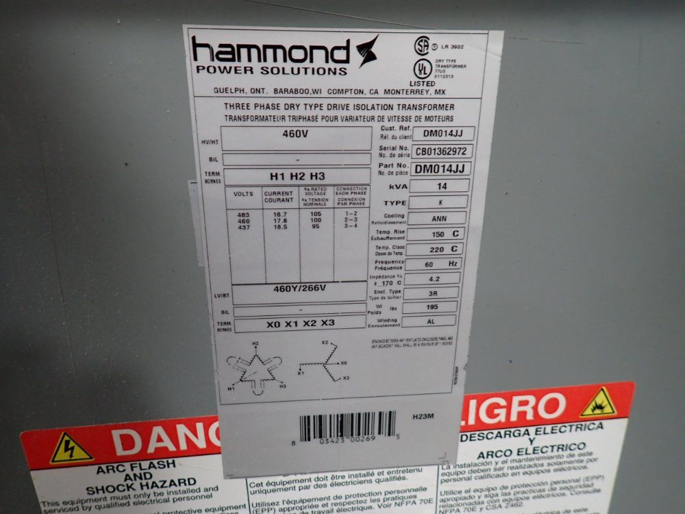 Hammond Transformer