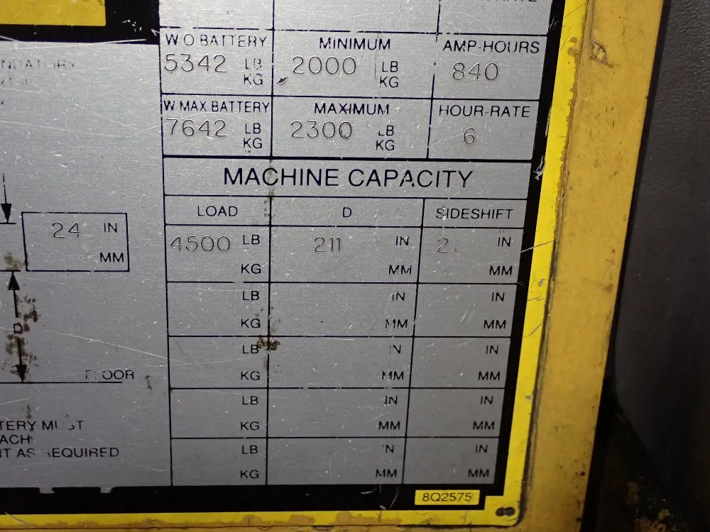 Caterpillar 4500 Lbs Electric Stand Up Forklift - Nrr45