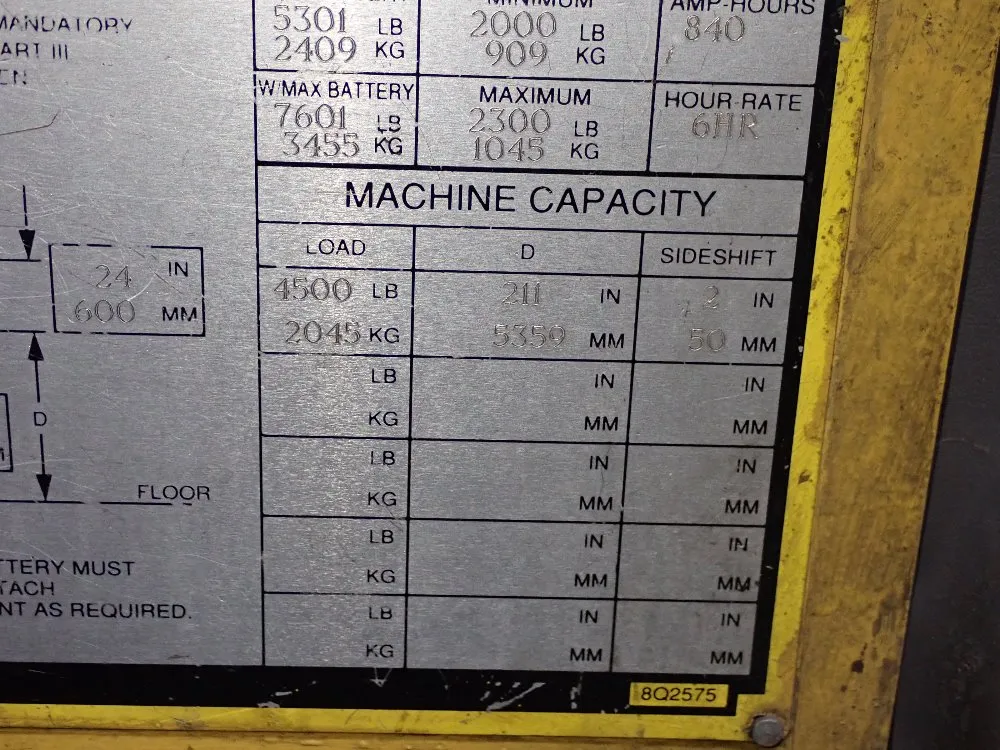 Caterpillar 4500 Lbs Electric Stand Up Forklift - Nrr45