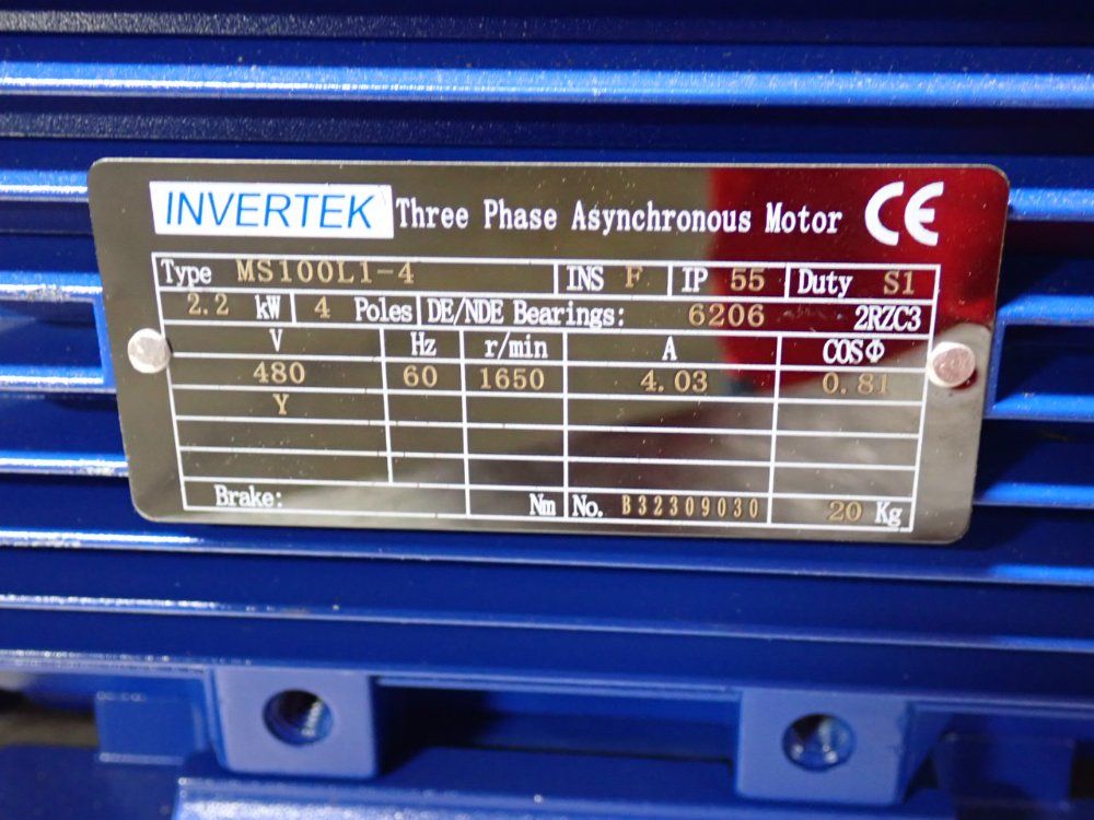 Invertek 2.2 Kw Motor - Ms100l1-4