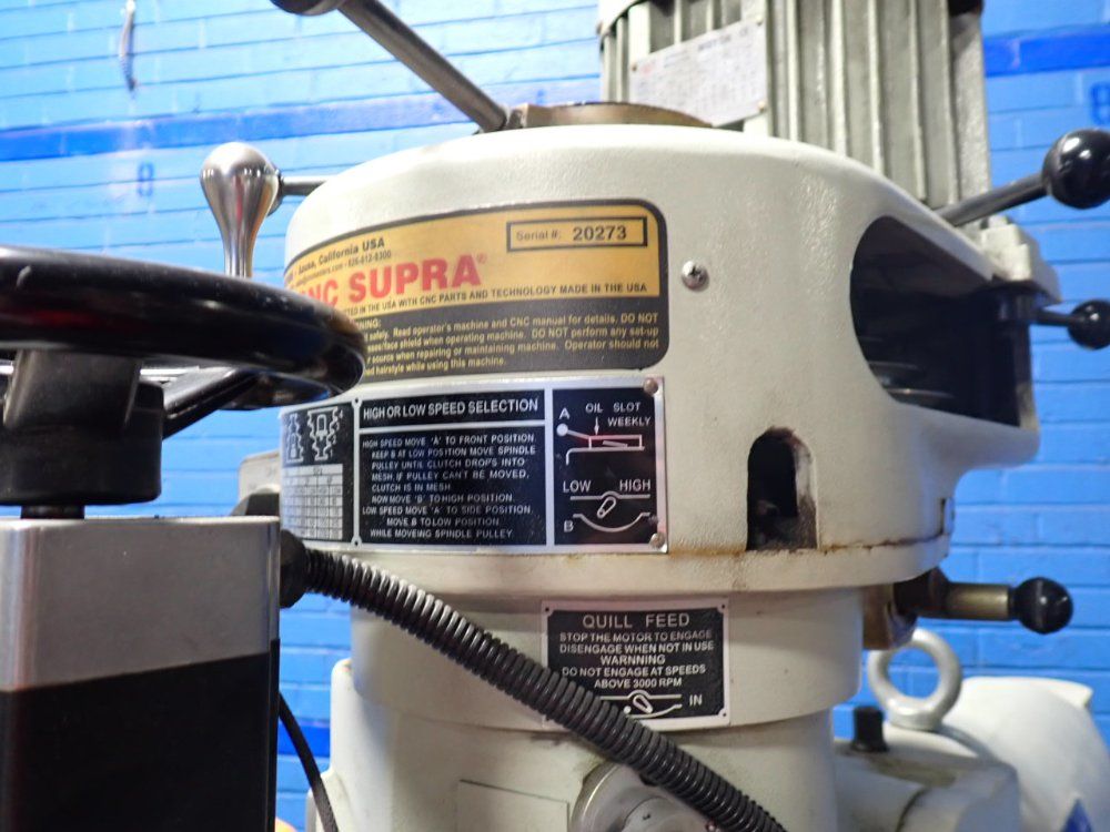 49" X 9" Cnc Supra, Vertical Mill - Bps-1649c