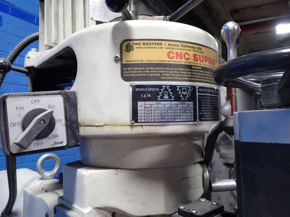 49" X 9" Cnc Supra, Vertical Mill - Bps-1649c