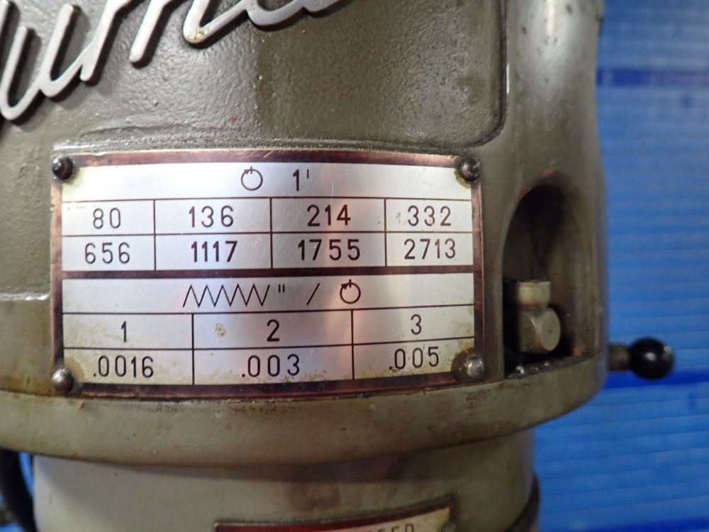 Induma 42" X 9" Vertical Mill
