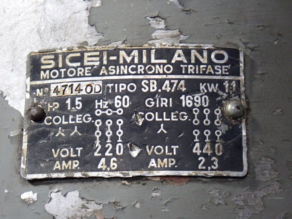 Induma 42" X 9" Vertical Mill