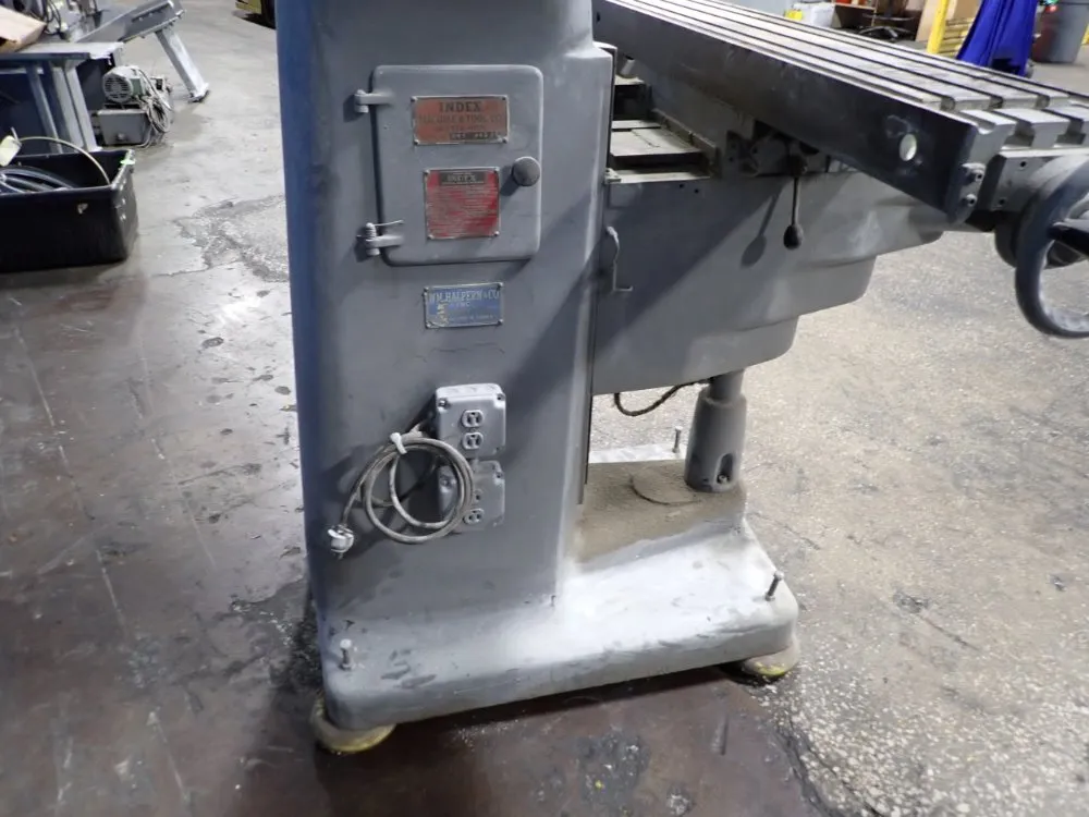 Index Machine & Tool 9" X 46 1/2" Vertical Mill