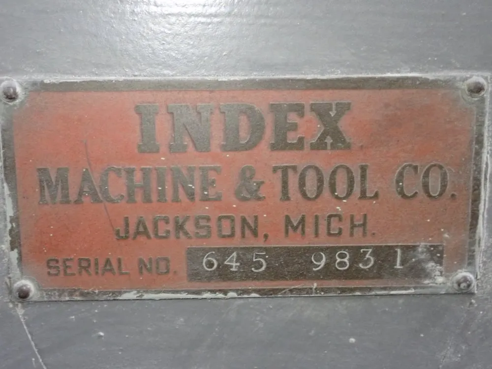 Index Machine & Tool 9" X 46 1/2" Vertical Mill