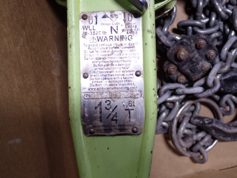 All Material Handling 1.75 Ton Lever Hoist - La016