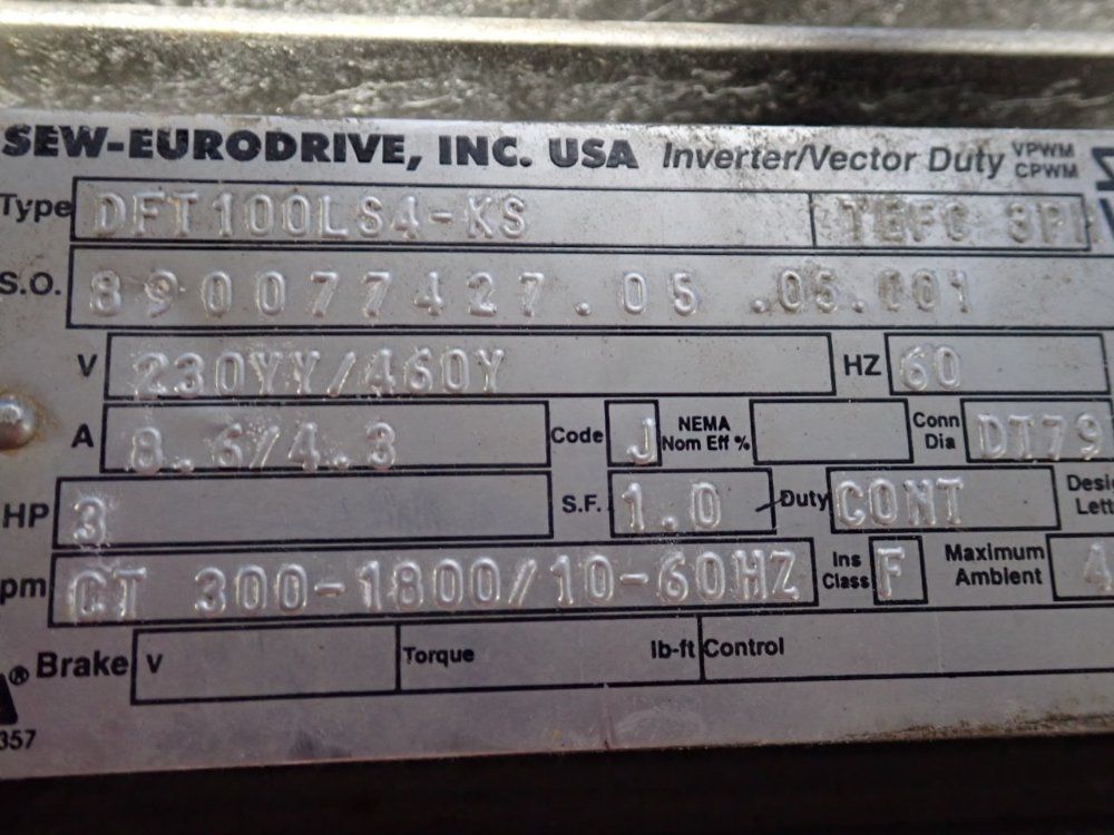 Sew-eurodrive Motor - Dft100ls4-ks