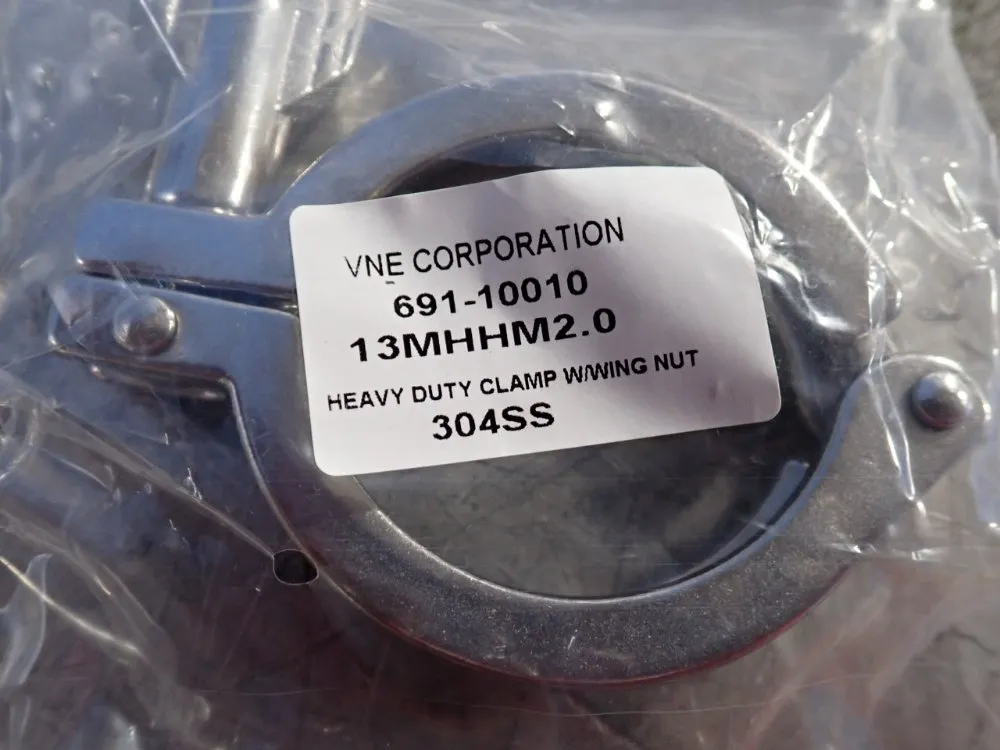 Vne Corp Clamp Reducer, Clamp Elbow, Clamp W/ Wing Nut