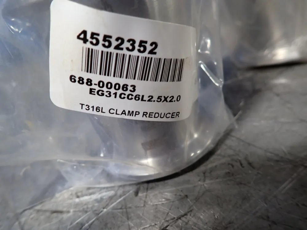 Vne Corp Clamp Reducer, Clamp Elbow, Clamp W/ Wing Nut