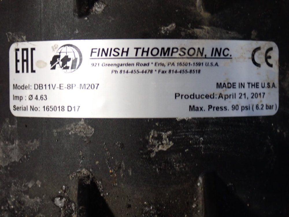 Finish Thompson Inc Magnetic Drive Pump