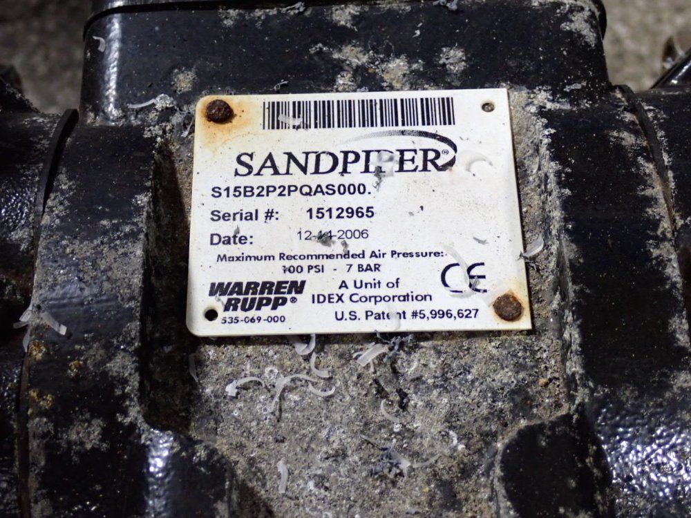 Sandpiper Diaphragm Pump - S15b2p2pqas000