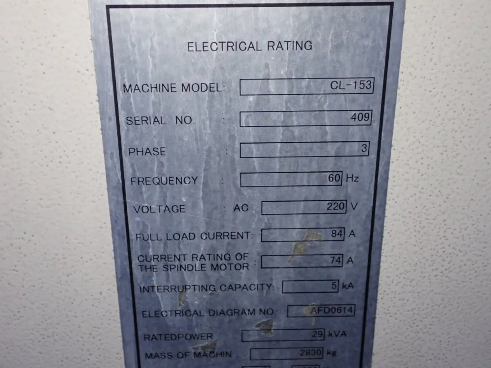 Mori Seiki Cnc Lathe - Cl-153