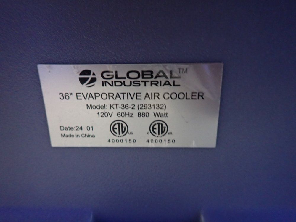 Global Industrial 36" Evaporative Air Cooler - Kt-36-2 (293132)
