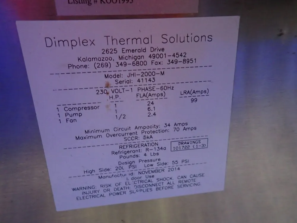 Koolent Koolers Chiller - Jhi-2000-m