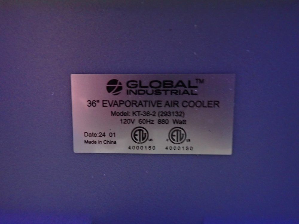 Global Industrial 36" Evaporative Air Cooler - Kt-36-2 (293132)