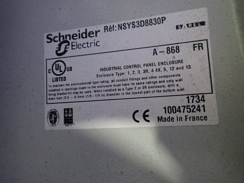 Schneider Control Panel Enclosure - Ec1-cu