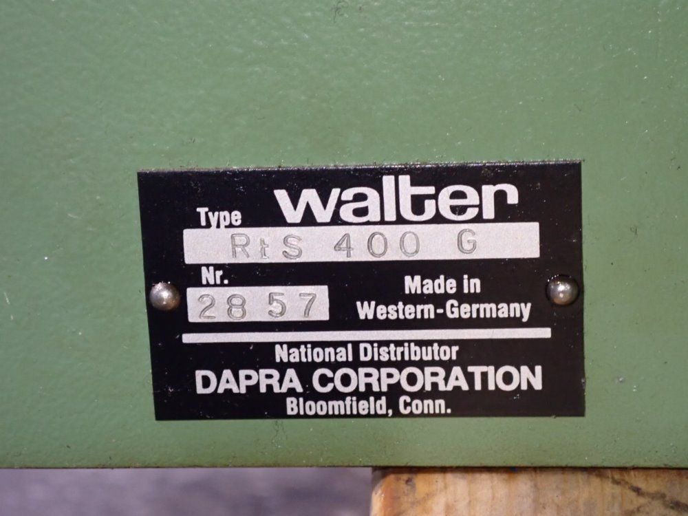 Walter 15" Rotary Table - Rts 400g