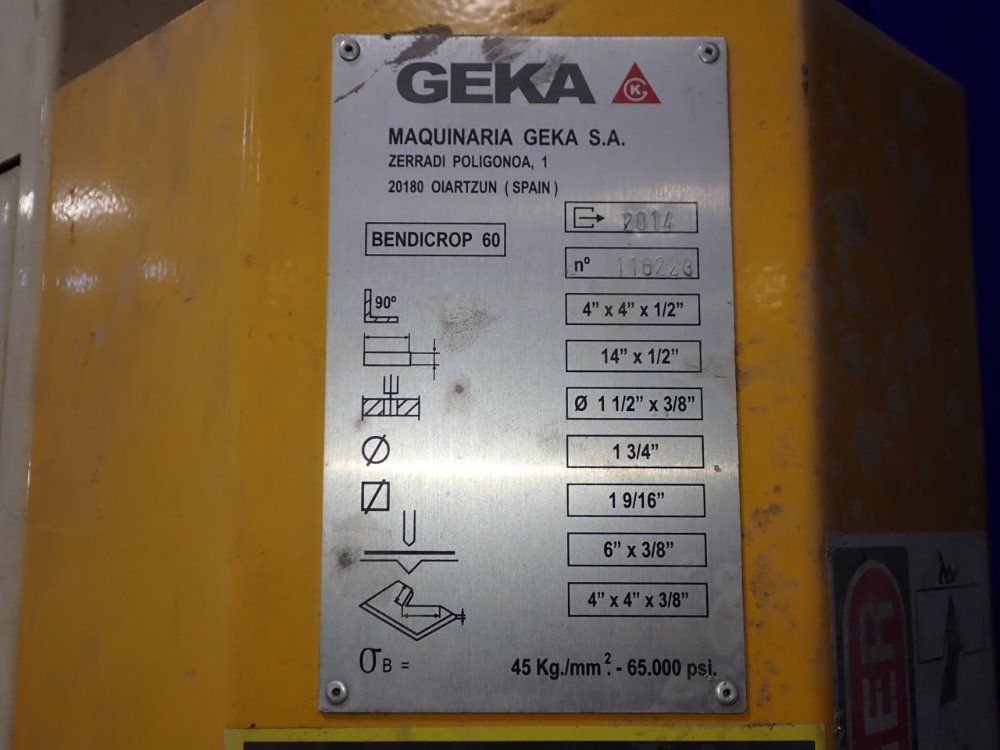 Geka Ironworker - Bendicrop 60