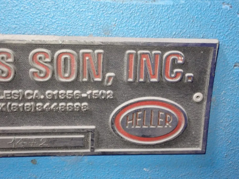 E.g. Heller's Plate Bending Roll - 61550/4