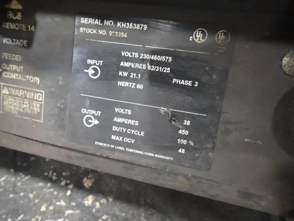 Miller 450a Welder W/ Wire Feeder - Deltaweld 452