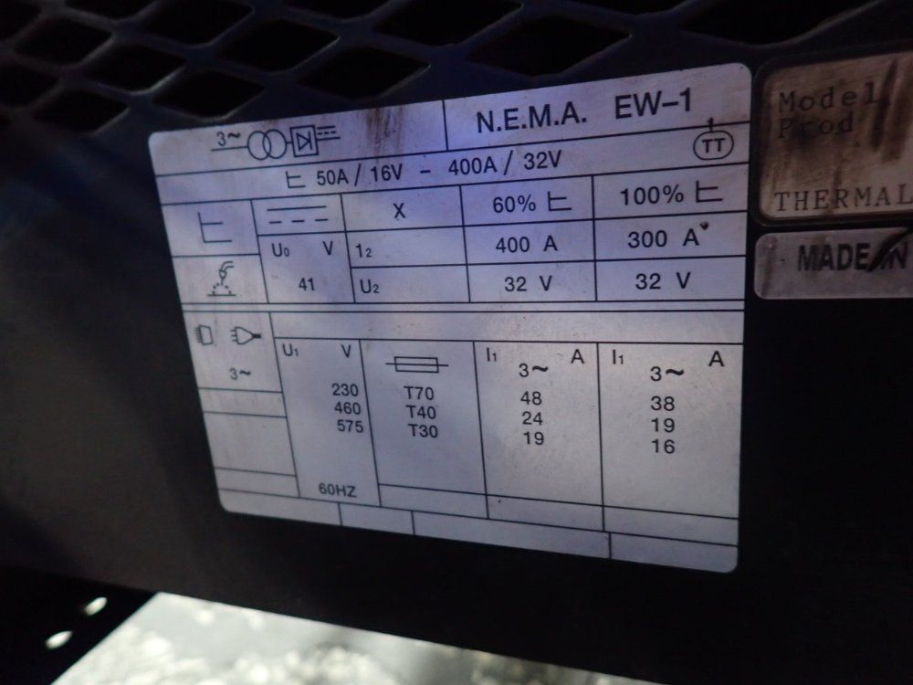 Thermal Arc 400a Welder W/ Wire Feeder - Fabstar 4030