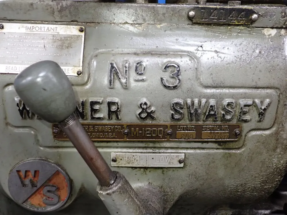 Warner & Swasey 21" Turret Lathe - No.3 / M-1200