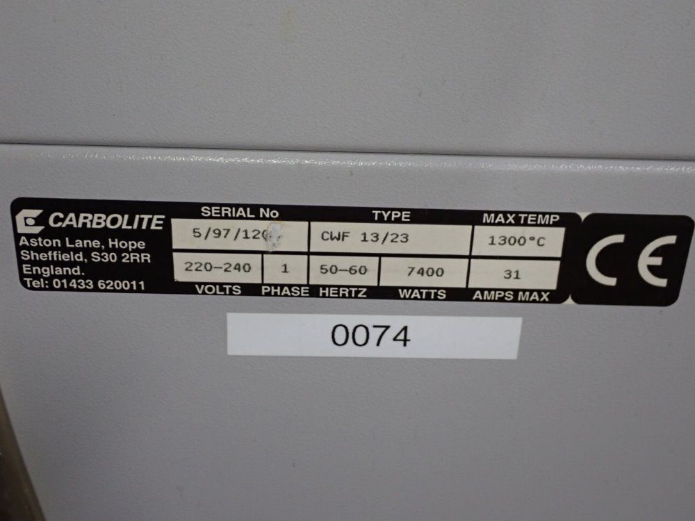 Carbolite 1300°c Furnace - Cwf 13/23