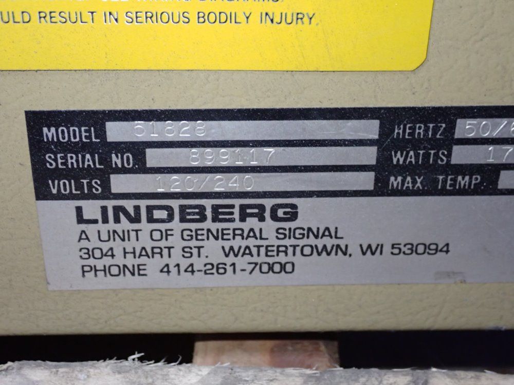 Lindberg 1100°c Furnace - 51828