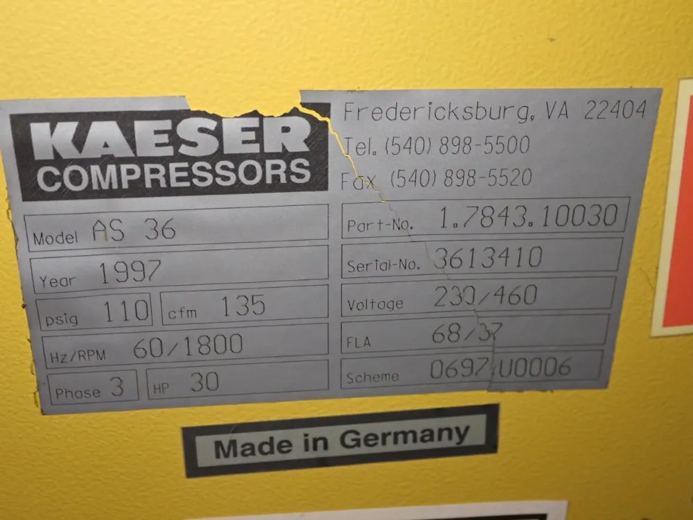 Kaeser Air Compressor