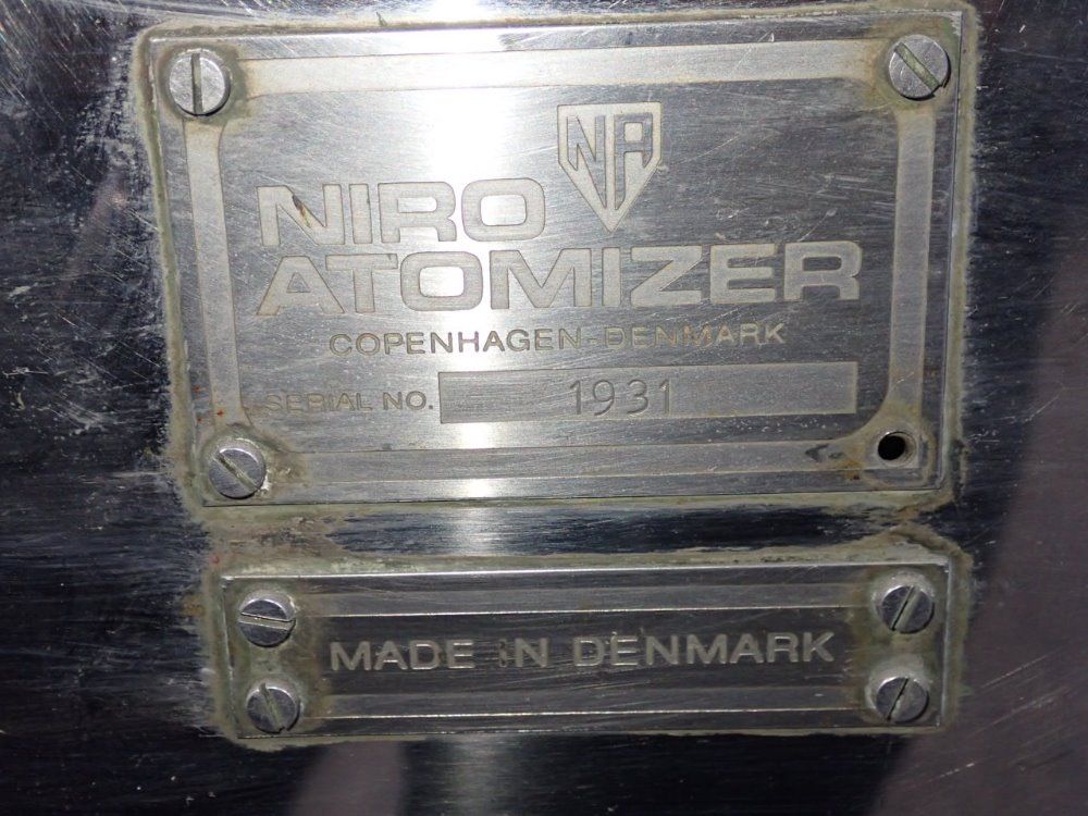 Niro Atomizer 60 Gallon Tank S/s Spray Dryer