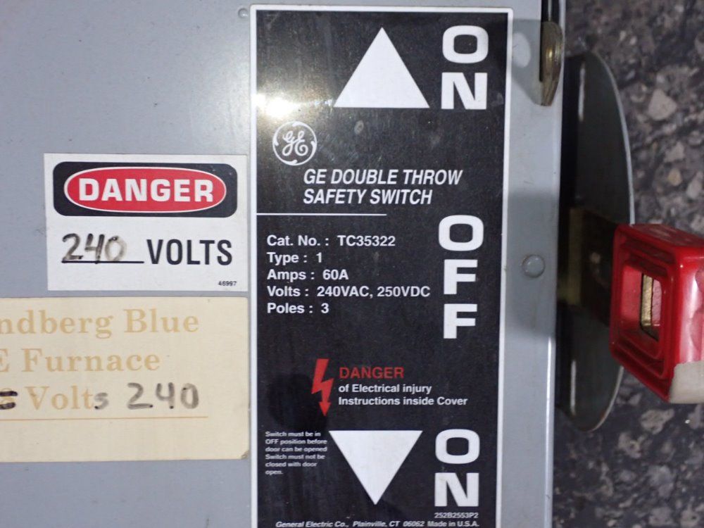 General Electric  Nonfusible Disconnect