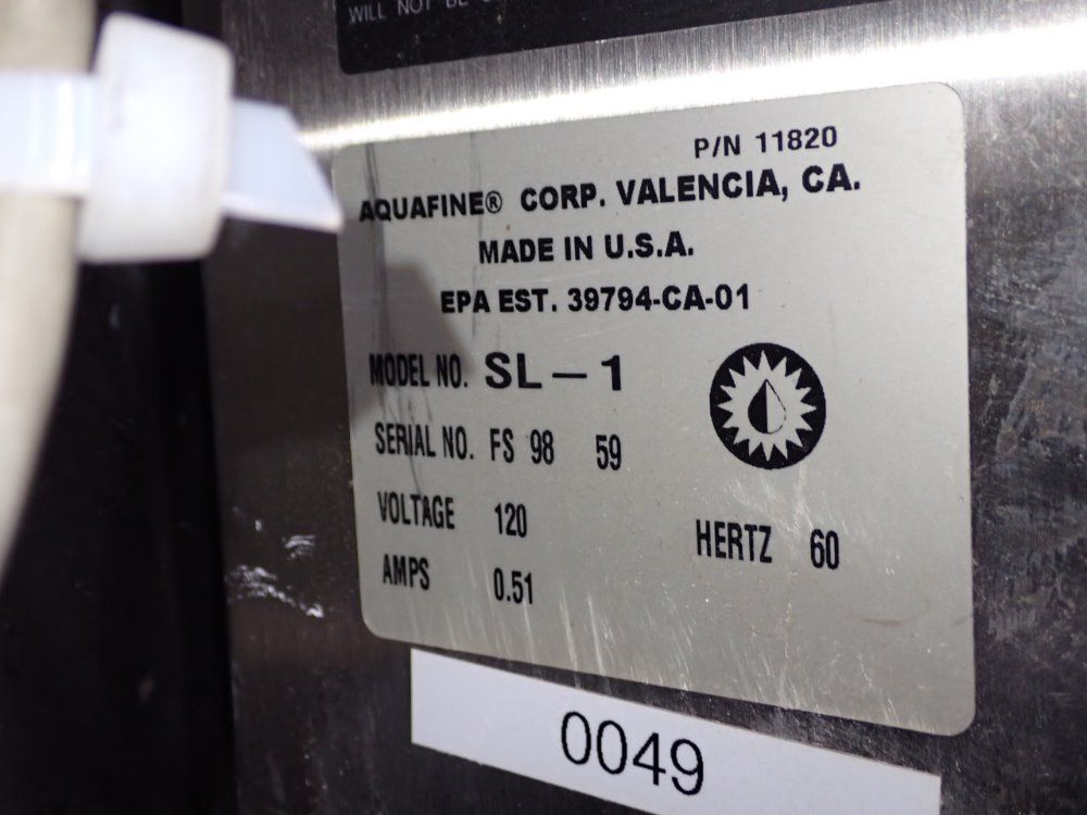 Aquafine Ultraviolent Disinfection Unit - Sl-1