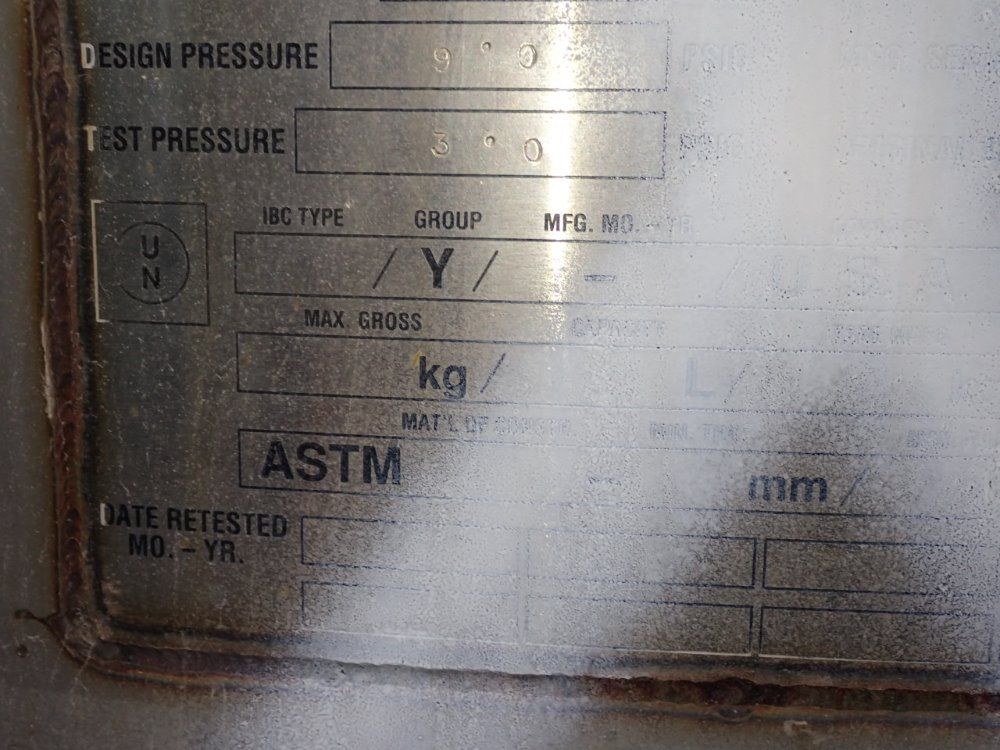 Metalcraft Aprox. 150 Gallon S/s Tank - 511041