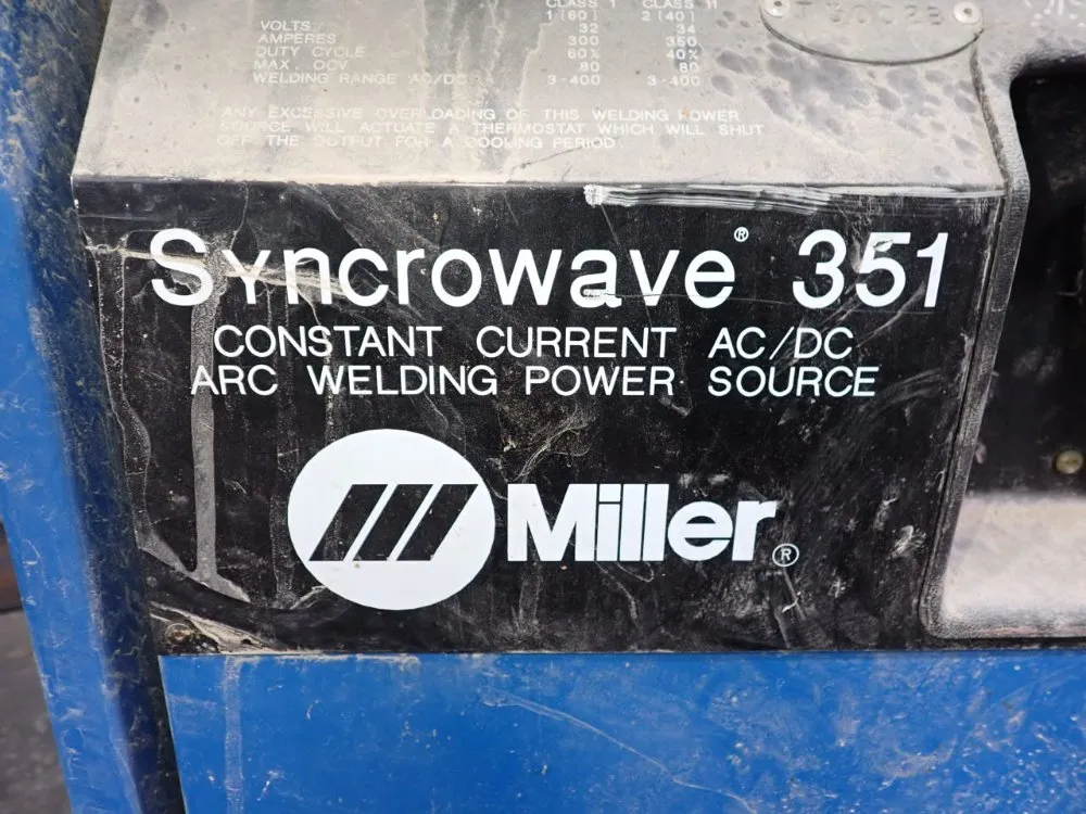Miller 350 Amp Welder - Syncrowave 351