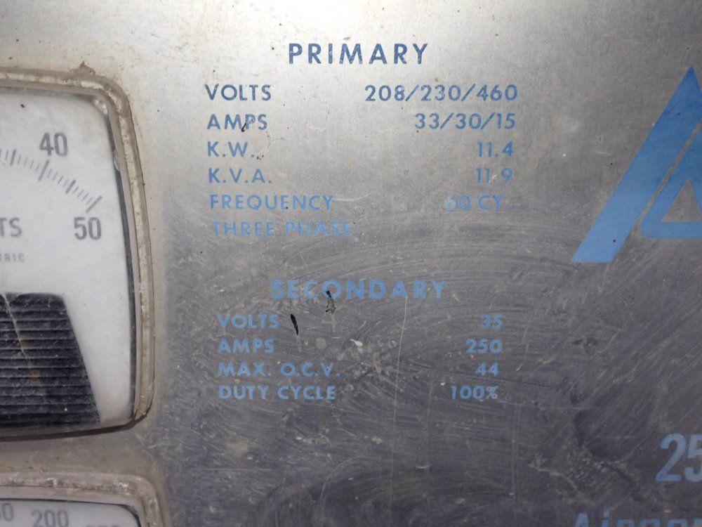 Airco 250 Amp Welder - 2.5dtr-224b Sm