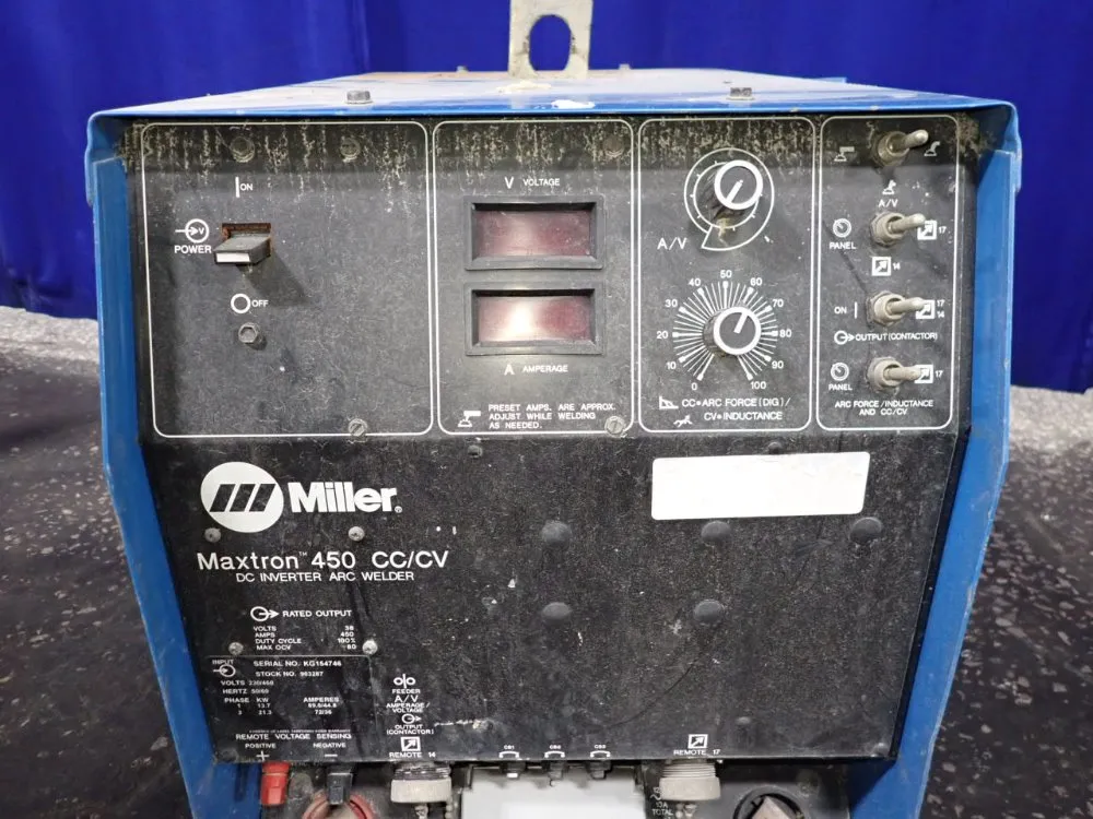 Miller 450 Amp Welder - Maxtron450 Cc/cv