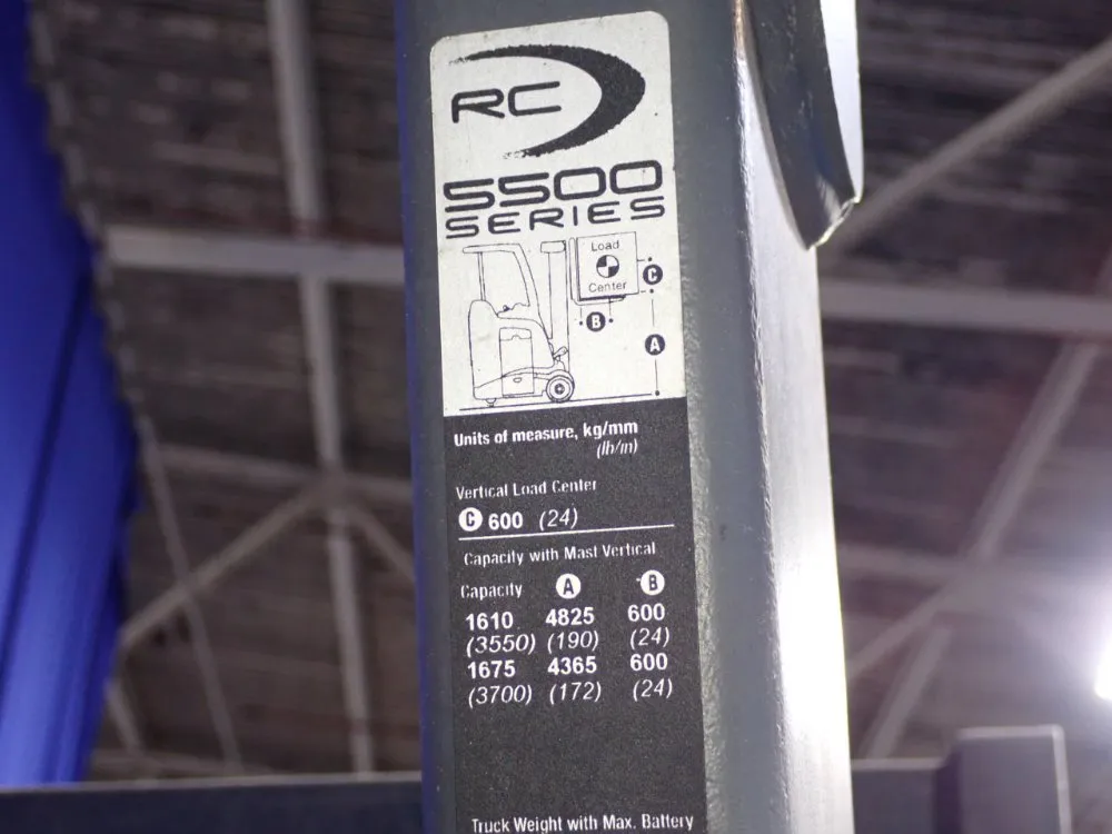 Crown 4825 Lbs Stand Up Forklift - Rc 5500 Series