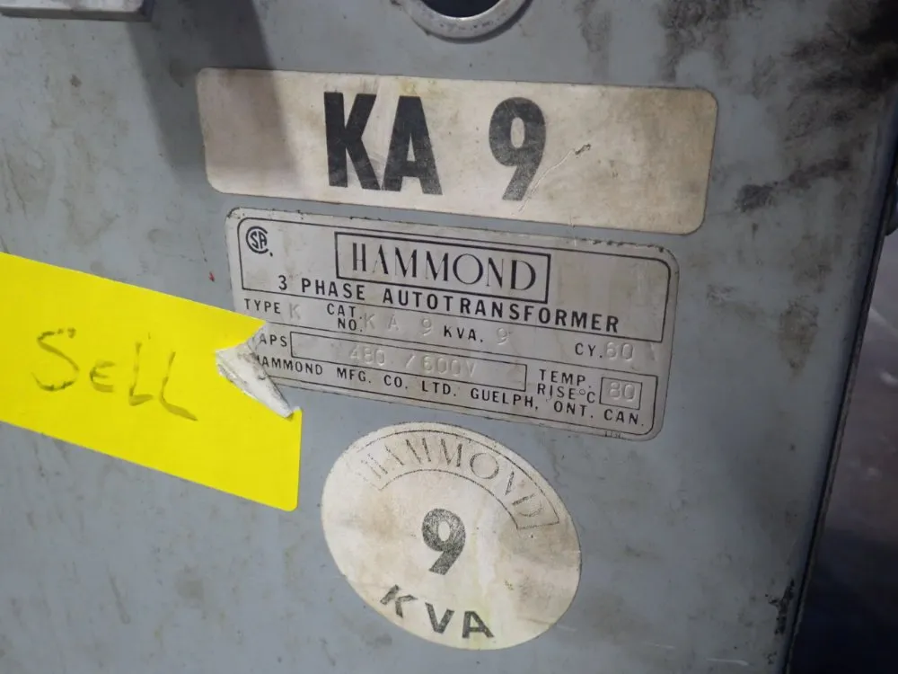 Hammond 9 Kva Transformer