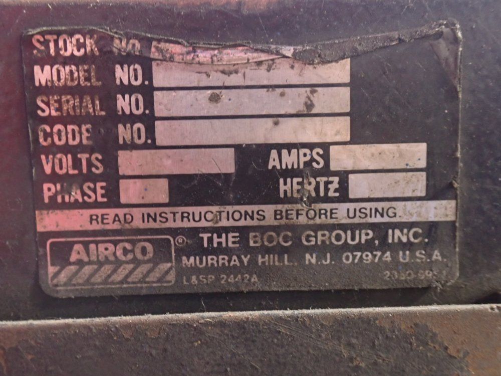 Airco 350 A Welder W/ Wire Feeder - Pulse Arc-350