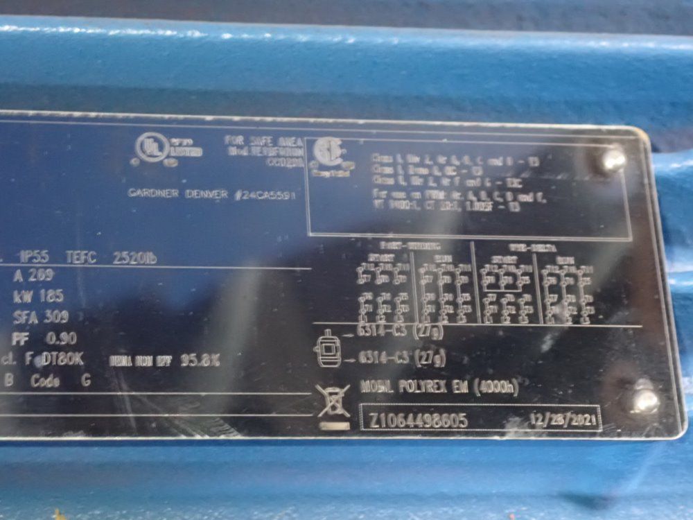 Weg 250 Hp Motor - T25036etsg449ts-w22