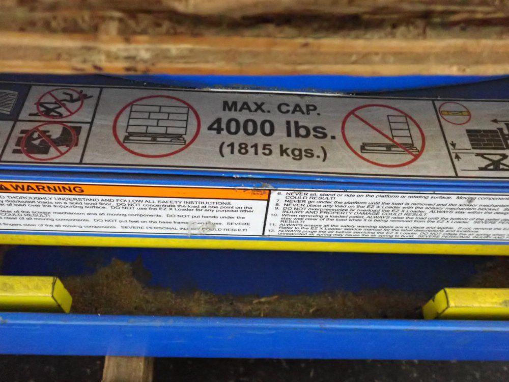 Bishamon Industries 4000 Lbs Lift Table - Ez X Loader
