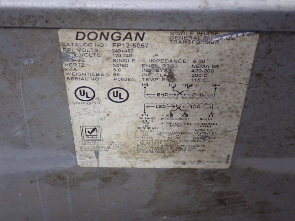 Dongan 3 Kva Transformer - Fp12-5057