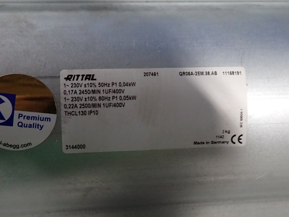 Rittal 0.5 Kw Fan Blower - Qr06a-2em.38.ab