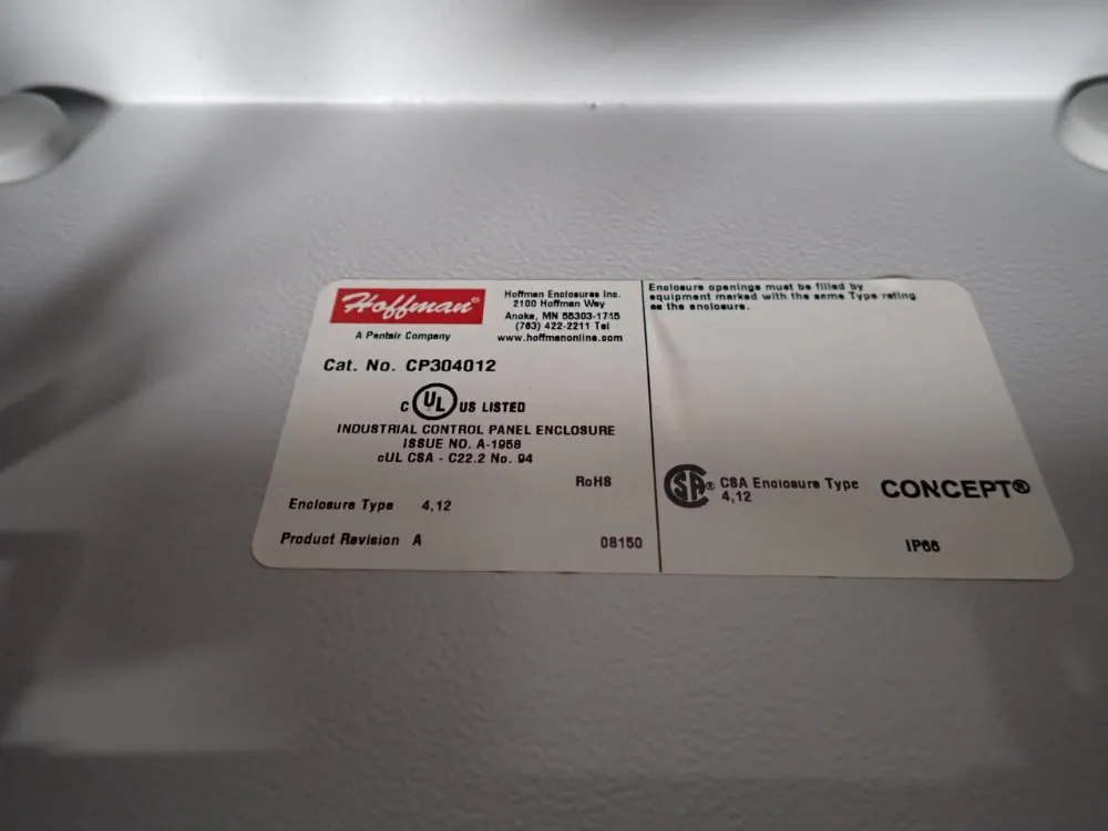 Hoffman Enclosure - Cp304012