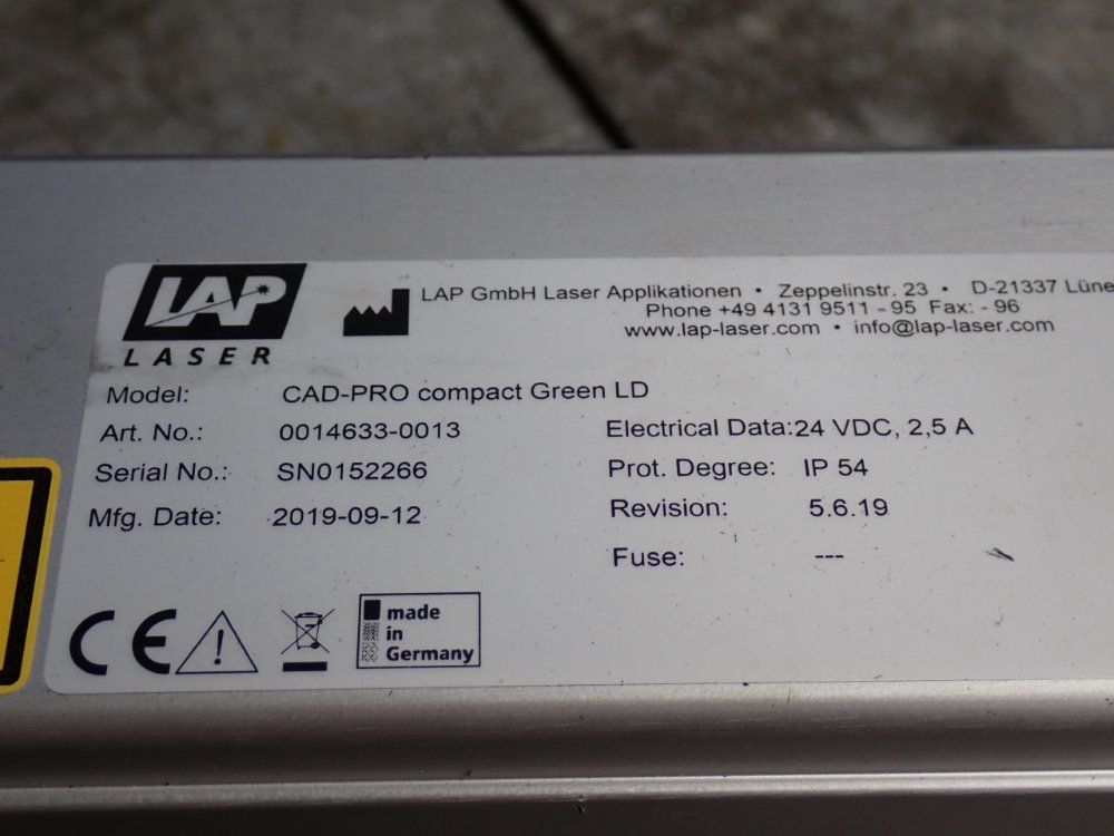 Lap Laser 2.5 Amp Laser Projector - Cad-pro-compact