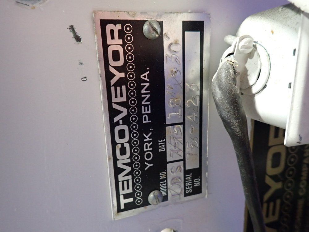 Thompson Equpment 18" X 30' Belt Conveyor - Lds