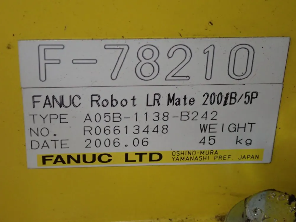 Fanuc Robot - Lr Mate 200ib/5p