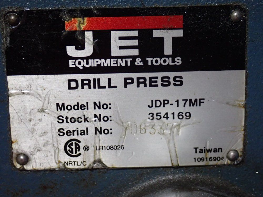 Jet 0.75 Hp Drill Press - Jdp-17mf