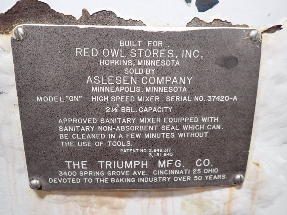 The Triumph Mfg 77 Gal High Speed Mixer - Model Gn
